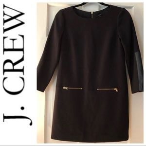 Jcrew dress with leather detail